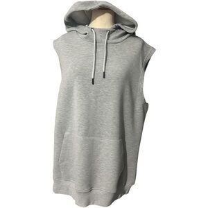 Zyia Active Sleeveless Hooded Sweatshirt Gray XXL